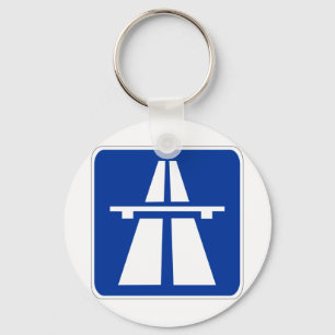 Tyskt autobahn-tecken nyckelring
