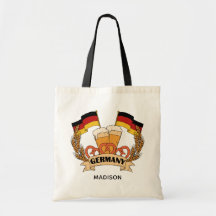 Tyskt Beer-tullnamn tote bags