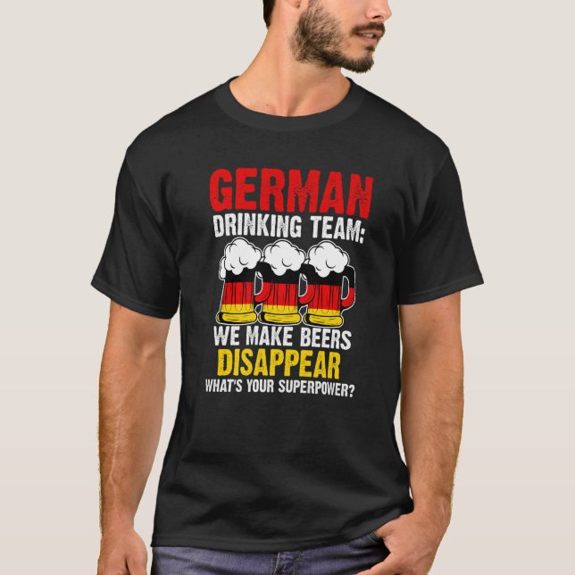 Tyskt drickteam gör Tysklant drickslag T Shirt (Framsida)