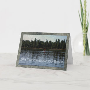 Tyskt födelsedagkort för broder kort