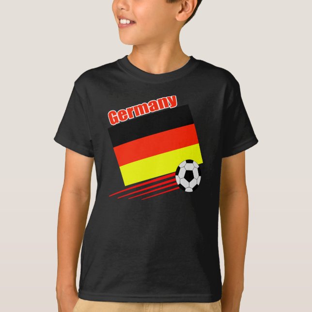 Tyskt fotbolllag tee (Framsida)