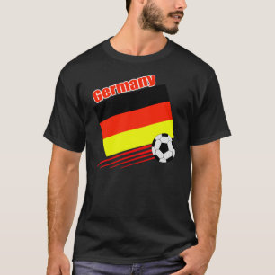 Tyskt fotbolllag tee shirt