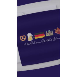Tyskt Grattis på födelsedagen-kort,Alles Gute zum Julkort