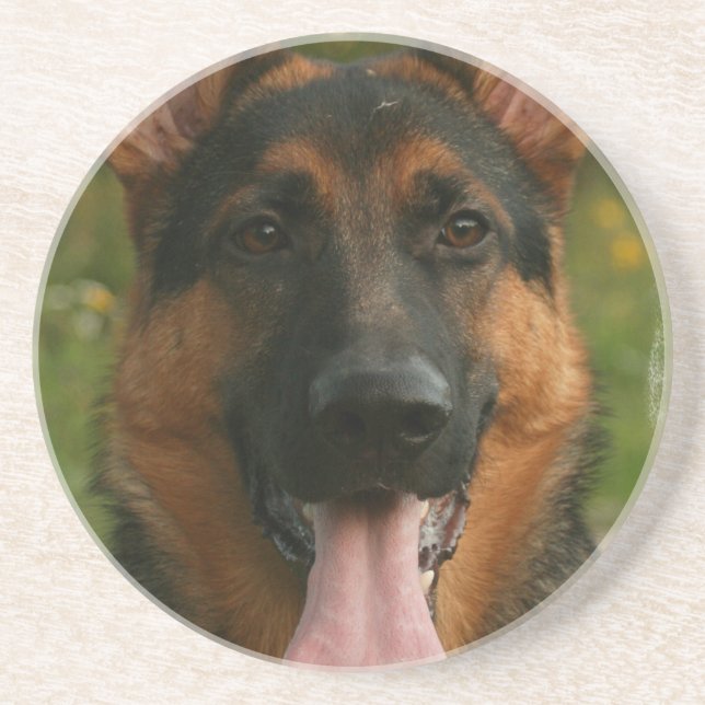Tyskt herdehundunderlägg underlägg sandsten (Framsidan)