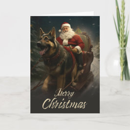 Tyskt jepherd-kort, helgdag helgkort