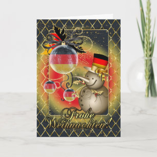 Tyskt julkort - Frohe Weihnachten Helgkort