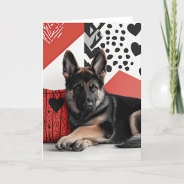 Tyskt kort för shepherd Valentine Card