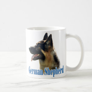 Tyskt namn för herde (svart/solbränna) kaffemugg