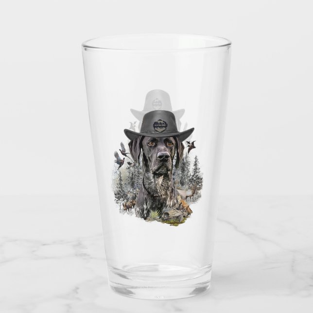 Tyskt ruttstyrt pekarglas glaskopp (Baksida)