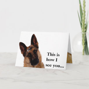 Tyskt shepherd Birthday-kort för Pappa Kort