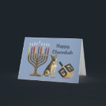 Tyskt Shepherd Chanukah Card Menorah Dreidel1 Helgkort<br><div class="desc">Att minnas familj och vänner under Chanukah-säsongen är ett underbart sätt att få behålla i kontakt med de människor du kärlek och bryr dig om. Jag skapat dessa hund Chanukah-kort med kärlek och omsorg, och jag är säker på att alla som kärlek hundar är glada över att få dem. Du...</div>