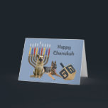 Tyskt Shepherd Chanukah Card Menorah Dreidel1 Helgkort<br><div class="desc">Att minnas familj och vänner under Chanukah-säsongen är ett underbart sätt att få behålla i kontakt med de människor du kärlek och bryr dig om. Jag skapat dessa hund Chanukah-kort med kärlek och omsorg, och jag är säker på att alla som kärlek hundar är glada över att få dem. Du...</div>