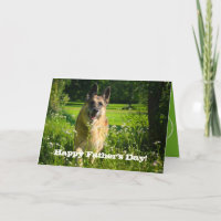 Tyskt Shepherd Fars dag-kort