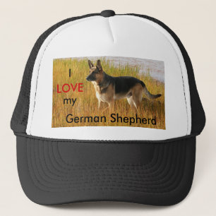 Tyskt Shepherd Photo on Boll Cap Keps