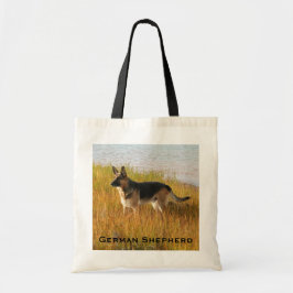 Tyskt Shepherd Photo on Tote Bag Tygkasse