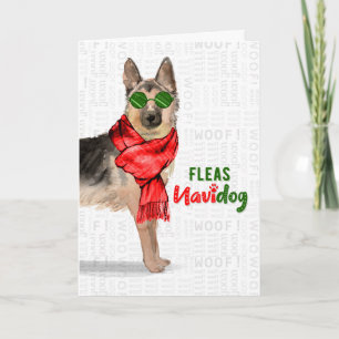 Tyskt skvallerFleas NaviDOG-Helgdag Helgkort