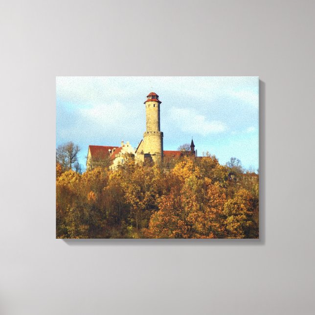 Tyskt slott - Bamberg Altenburg Canvastryck (Framsida)