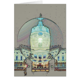 Tyskt slott hälsningskort