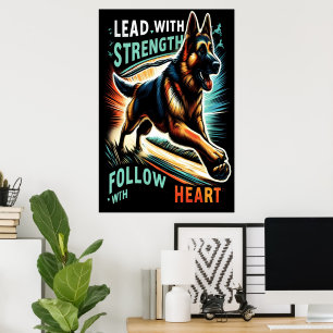 Tyskt utfall av herdeshav med styrka och hjärta poster