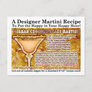 Tyskt vykort för choklad Cake Martini Recipe