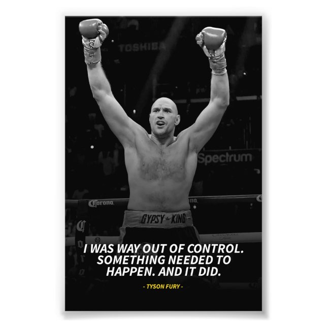 Tyson fury Photo Enlargement Fototryck (Framsidan)