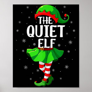 Tyst Alv Jul Tjejer Kvinnor Alv Squad Jul Fam Poster