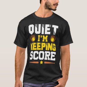 Tyst att behålla softball Scorekeeper 1 T Shirt