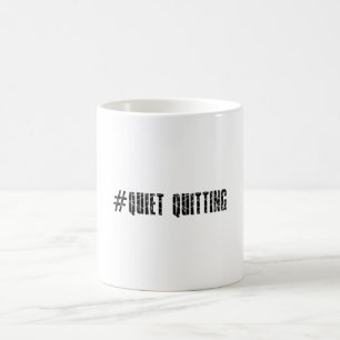 Tyst avslutning kaffemugg