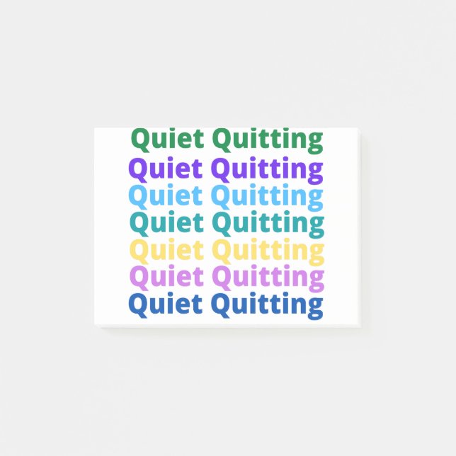 Tyst avslutning post-it block (Framsida)