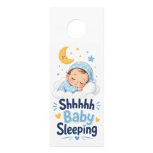 Tyst Baby sover Stor dörrhängare