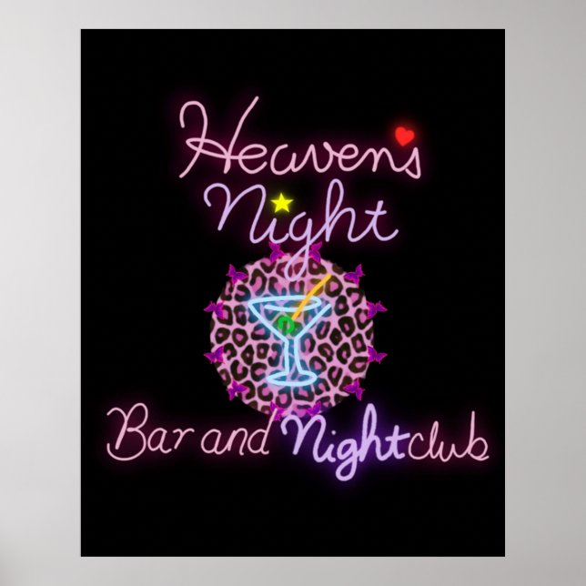 Tyst Backe Heavens Natt Poster (Framsidan)