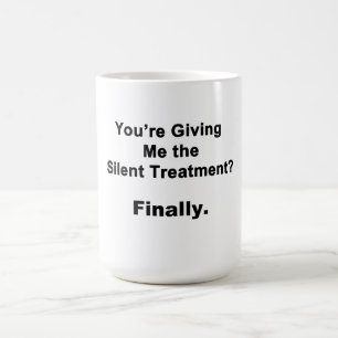 Tyst behandling kaffemugg