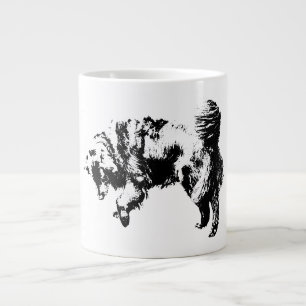 Tyst bevakning i oktober ljus jumbo mugg