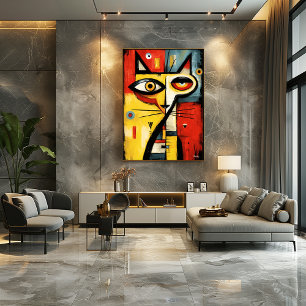 Tyst blick — Samtidigt abstrakt expressionism Poster