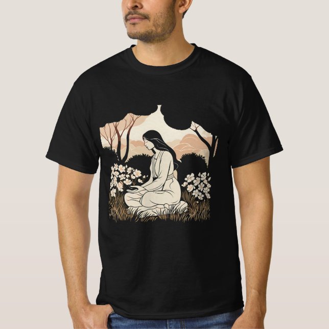 “Tyst blomning” T Shirt (Framsida)