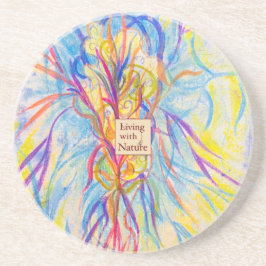 Tyst Bloom - Anpassningsbar Logotyp eller Namn San Underlägg