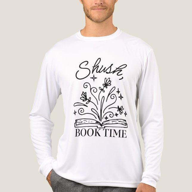 Tyst, Boktid | Bokälskare T Shirt (Framsida)