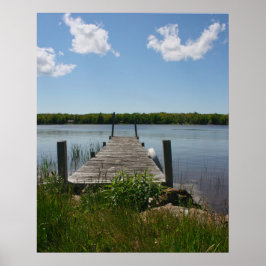 Tyst brygga i Upper Peninsula Poster