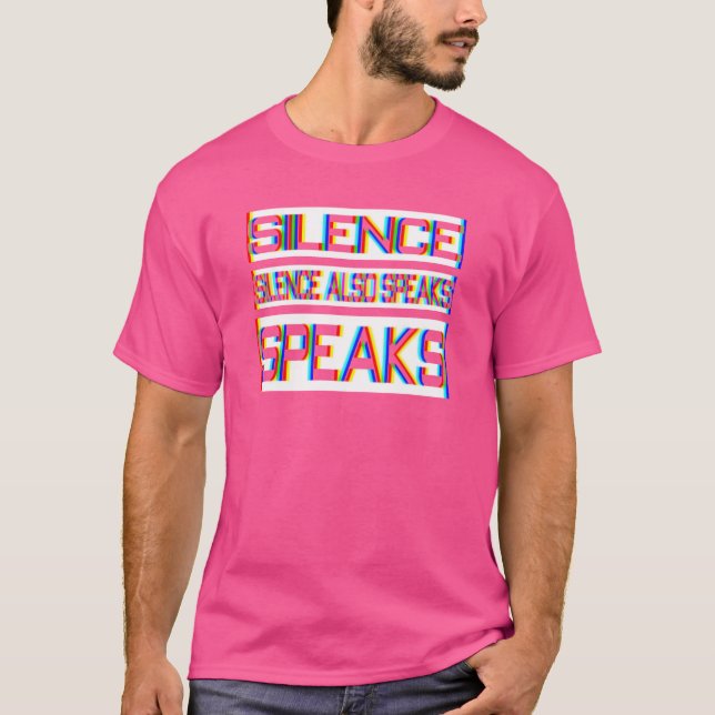 tyst citat pojke t shirt (Framsida)