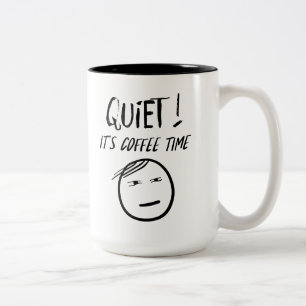 Tyst - det är kaffetid Mugg