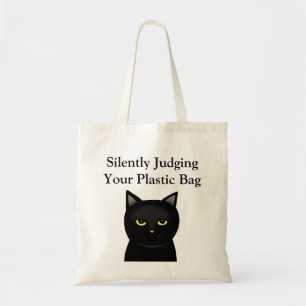 Tyst döm din Roligt för plastmiljö Tygkasse