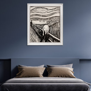 Tyst echoes: avslöjande Edvard Munch är gräsklippe Poster
