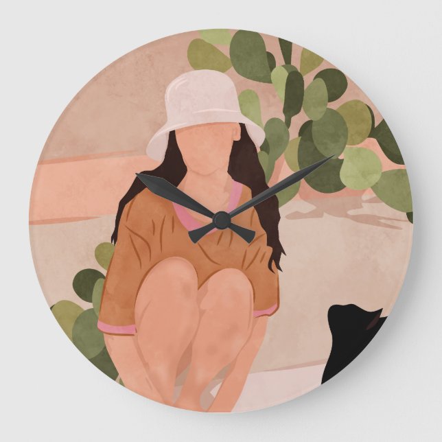 Tyst eftermiddag stor klocka (Framsida)