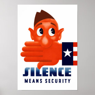 Tyst Elak Security Poster