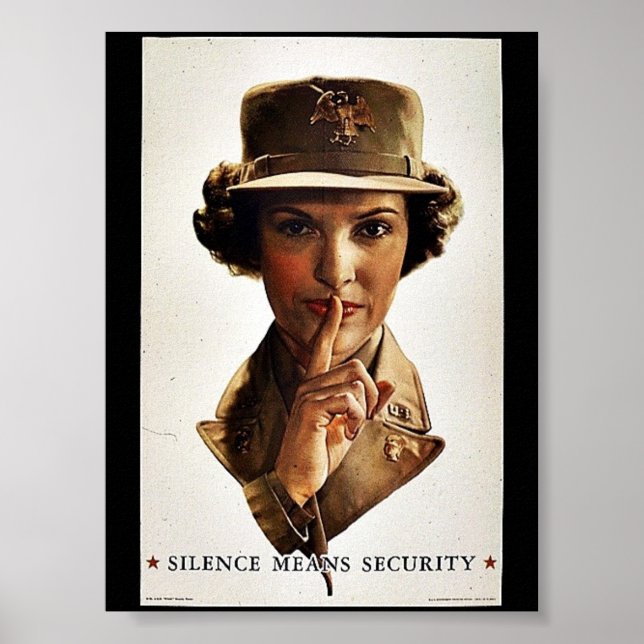 Tyst Elak Security Poster (Framsidan)
