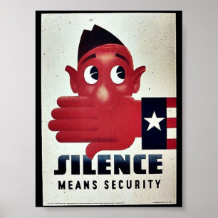 Tyst Elak Security Poster