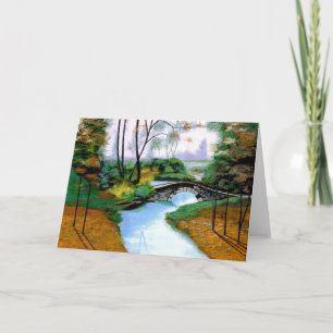 Tyst fikonmorgon av Stone Bridge Card Kort