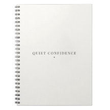 Tyst Förtröstan Minimalistisk Anteckningsbok Lugn