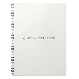 Tyst Förtröstan Minimalistisk Anteckningsbok Lugn 