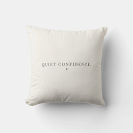 Tyst Förtröstan Minimalistisk Kudd Neutral Citat Kudde